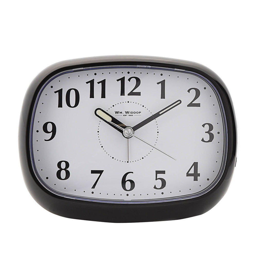 Hometime Alarm - Oval with Light & Snooze Black *(60/100)*