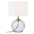 Fifty-Five South Noa Grey Glass Table Lamp