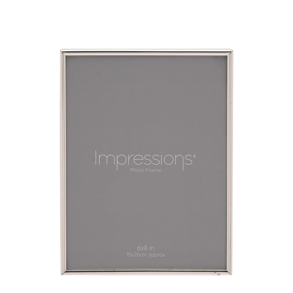 Silverplated Photo Frame Plain thin edge 6" x 8"
