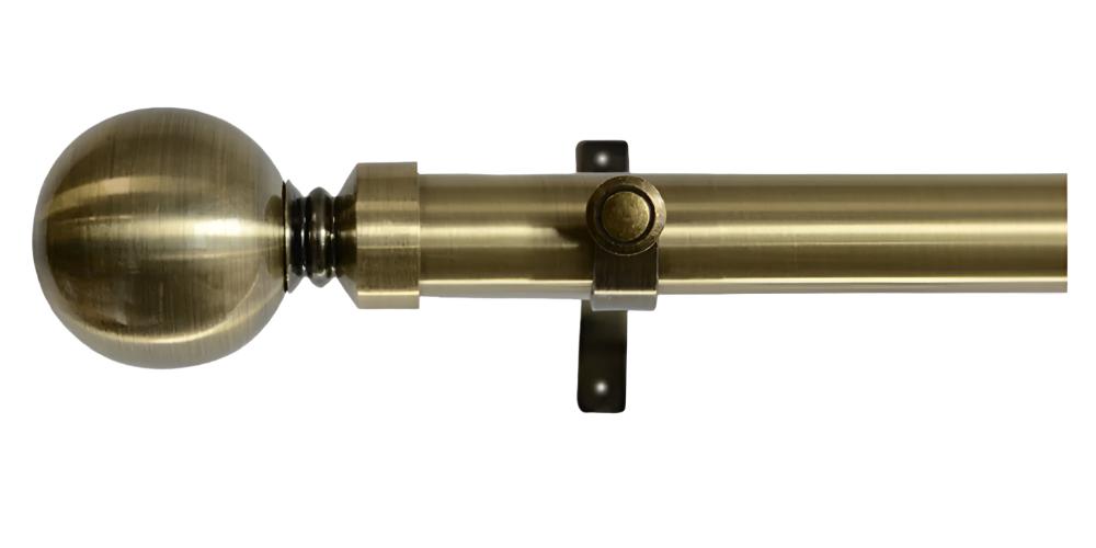 Laura Ashley 28mm Antique Brass Eyelet Curtain Pole Ball Finial