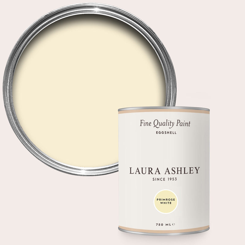 Laura Ashley Primrose White Eggshell Paint 750ml