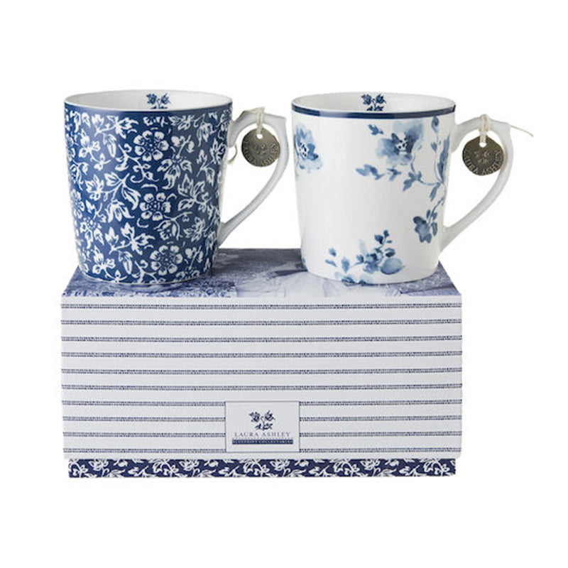 Laura Ashley Blueprint Collection Set/2 Mugs
