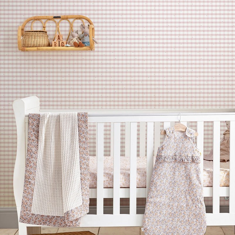 Laura Ashley Gingham Wallpaper - Finesse Home Interiors