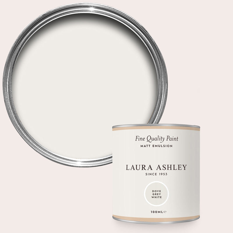 Laura Ashley Dove Grey White Matt Emulsion Paint
