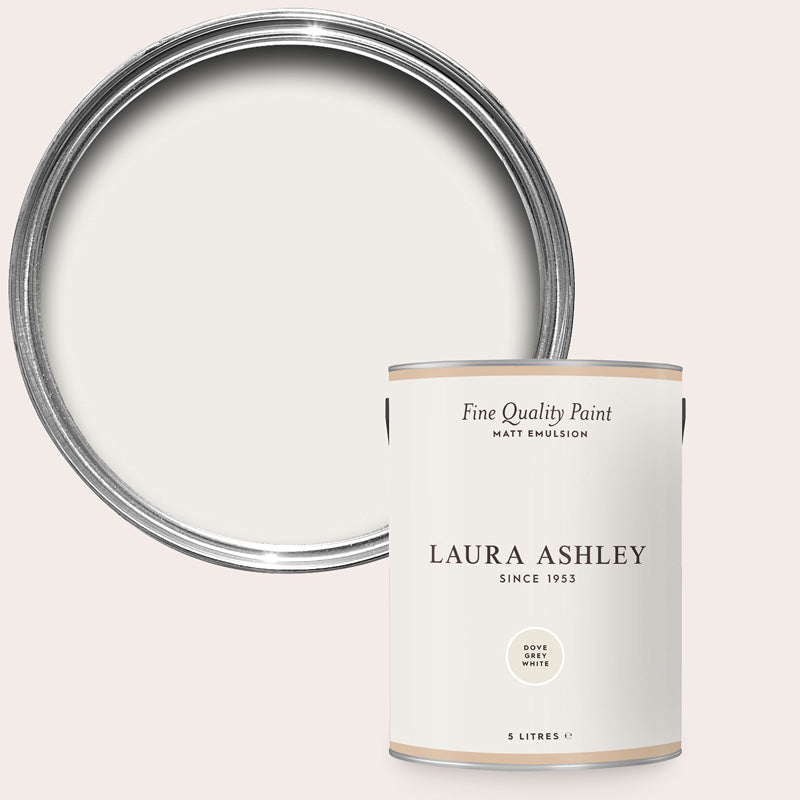 Laura Ashley Dove Grey White Matt Emulsion Paint