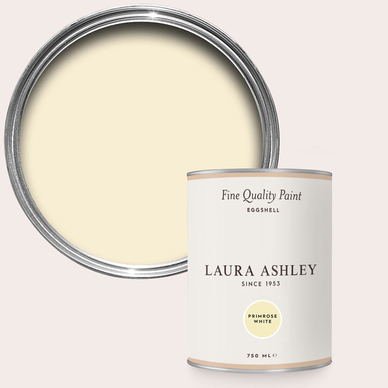 Laura Ashley Primrose White Eggshell Paint 750ml