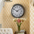 Laura Ashley Gibson Large Brushed Stainless Clock