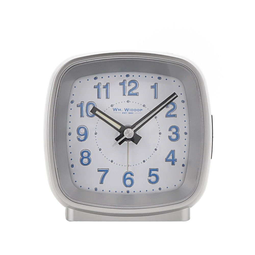 Hometime Cushion Shape Alarm Clock Sweep/Cres Silver
