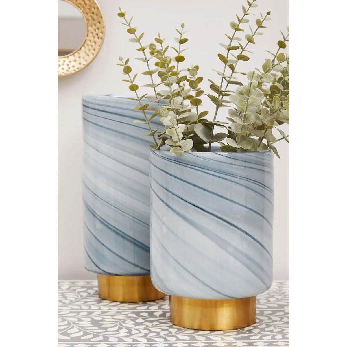 Fifty-Five Cleo Large Grey Vase