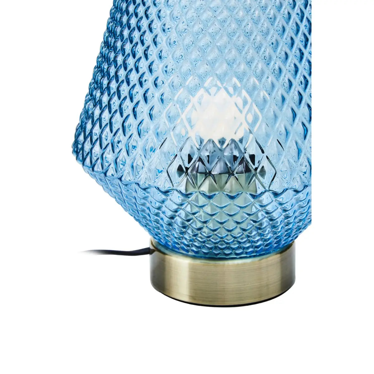Fifty-Five South Noble Blue Glass Table Lamp