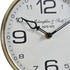 Libra Stollard Silver Nickel Mantel Clock with Gold Angle Adjuster and Detail