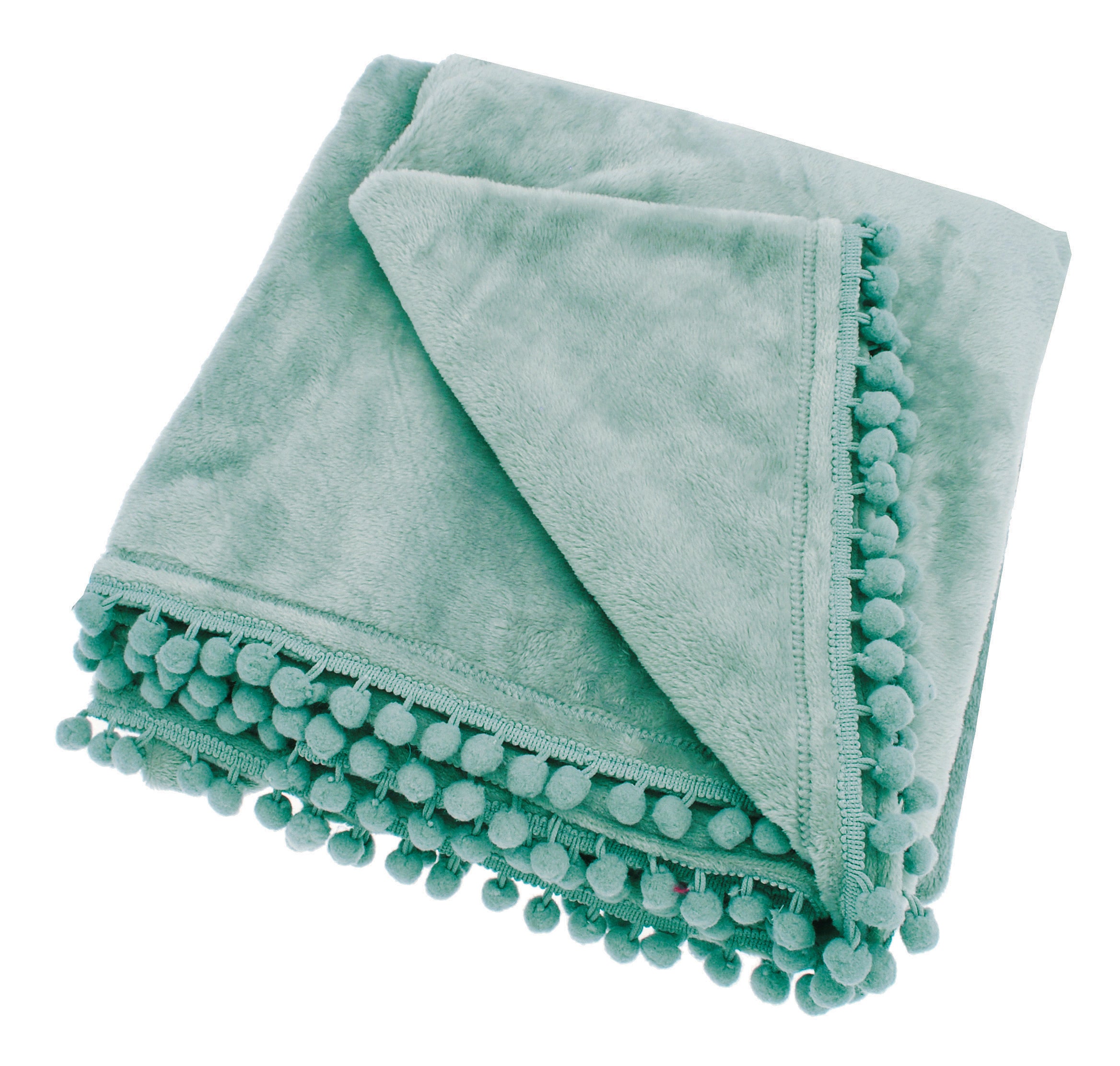 Walton's Cashmere Touch Fleece Mint Throw 130cmx170cm