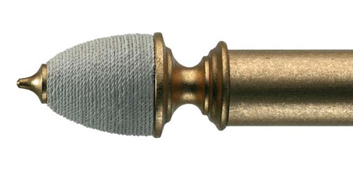 Byron & Byron Gilt 45mm Curtain Pole Acorn Finial - Curtain Poles Emporium