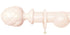 Laura Ashley 40mm Pale Chalk Pink Handcrafted Curtain Pole