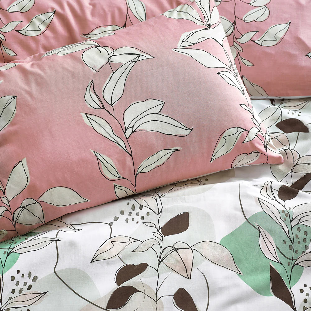 Caliko Botanical Duvet Cover Set Blush