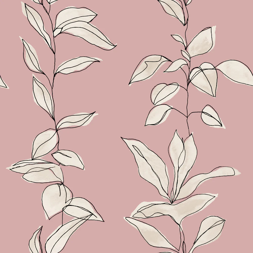 Caliko Botanical Duvet Cover Set Blush