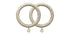 Jones Florentine 50mm Curtain Pole Rings (Pack 4)