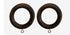 Laura Ashley 35mm Haywood Dark Chestnut Wooden Curtain Pole Urn Finial