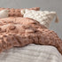 Haze Tufted 100% Cotton Duvet Cover Set Maple