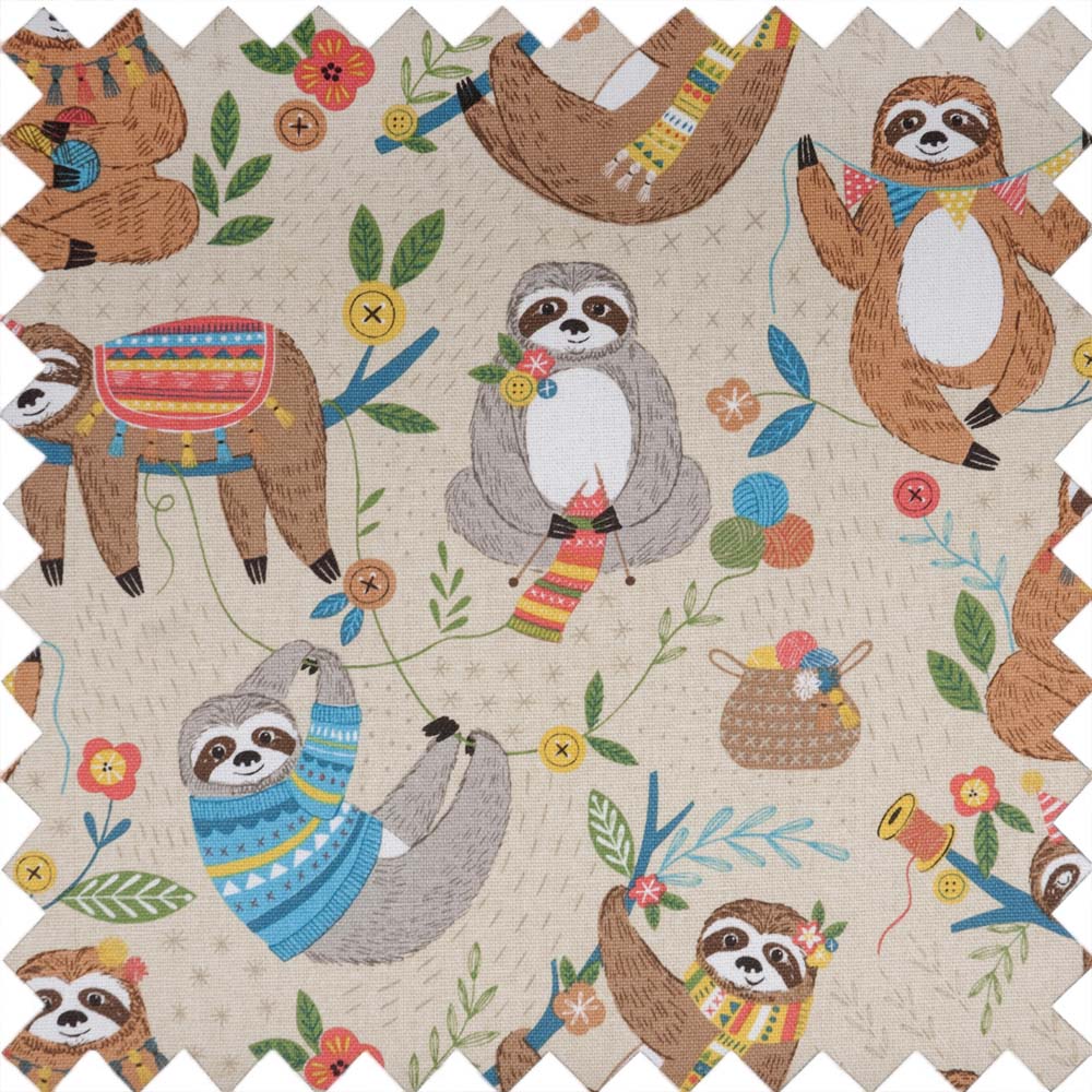 Hobby Gift Large Sewing Box Sloth