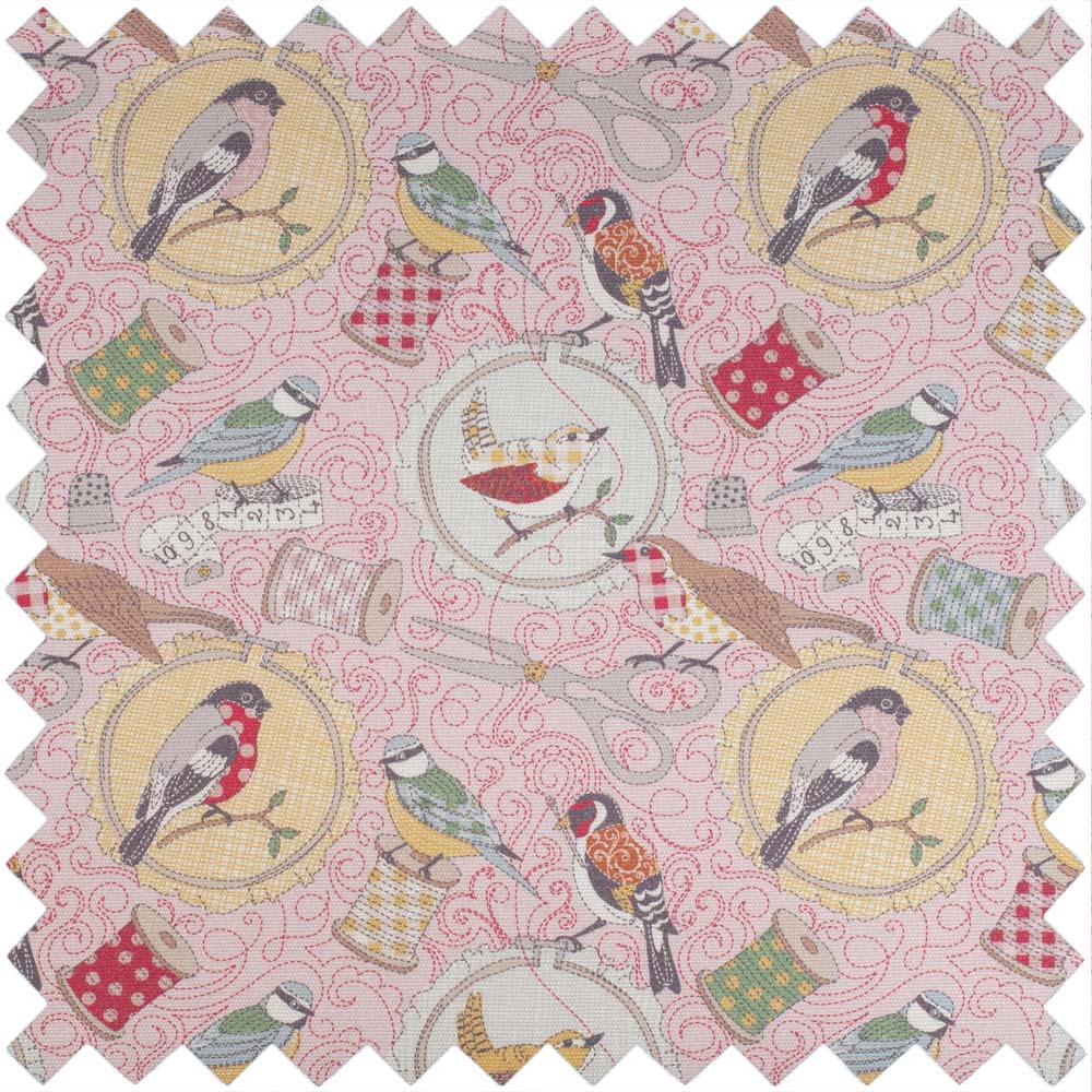 Hobby Gift Medium Sewing Box Birds on Bobbin