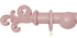Laura Ashley 40mm Dark Blush Handcrafted Curtain Pole