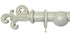Laura Ashley 40mm Sage Leaf Handcrafted Curtain Pole
