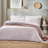 Linen Yard Waffle Double Duvet Set Blush