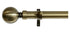 Laura Ashley 28mm Antique Brass Eyelet Curtain Pole Ball Finial