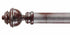 Byron & Byron 33mm Classic Wood Dusty Pink Curtain Pole Aercolaneum Finial - Curtain Poles Emporium