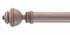 Byron & Byron 33mm Classic Wood Powder Pink Scratched Curtain Pole Aercolaneum Finial - Curtain Poles Emporium