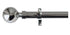 Laura Ashley 28mm Chrome Eyelet Curtain Pole Ball Finial