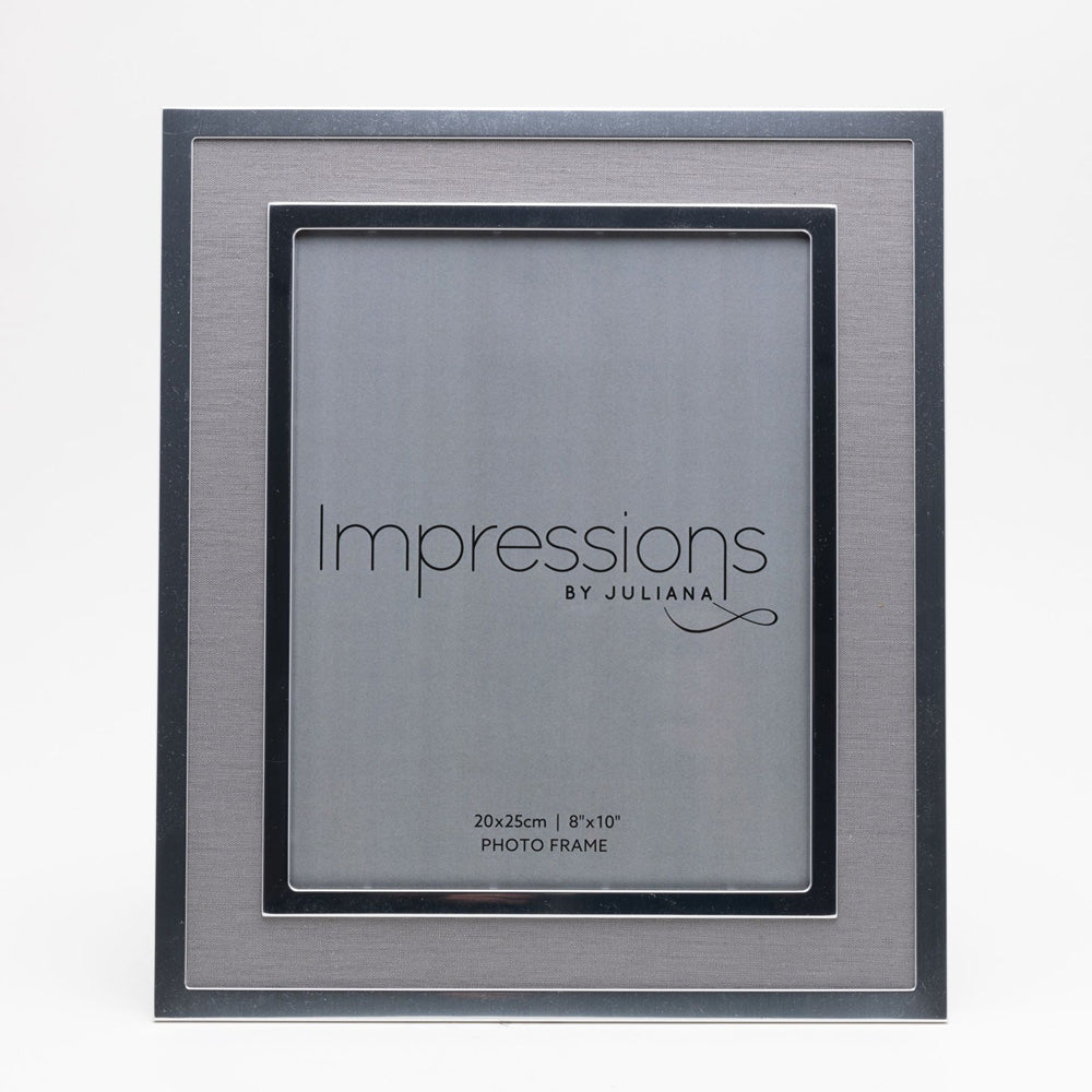 Impressions Silverplated Linen Insert Photo Frame 8" x 10"