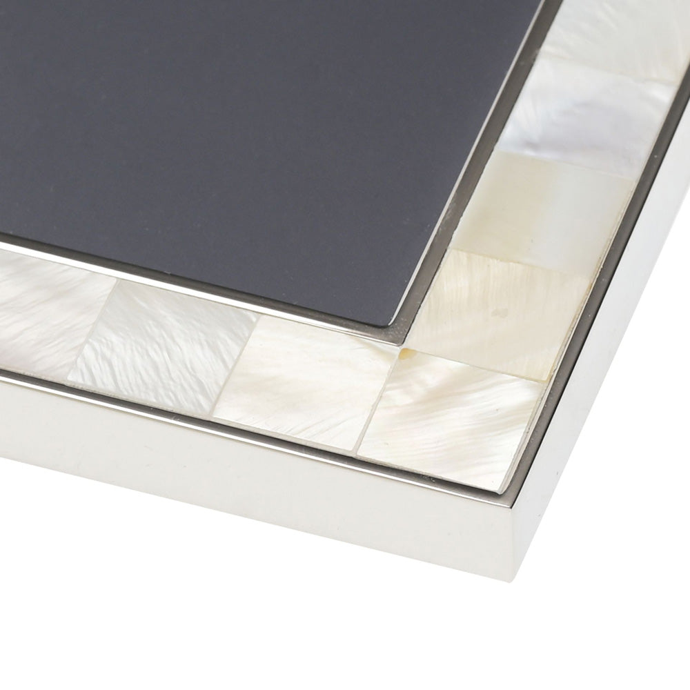 Elegance Metal & Mother of Pearl 5" x 7" Frame Gift Boxed