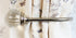 Laura Ashley Vivien Glass Curtain Holdback Chrome