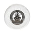 Wm.Widdop K9 Crystal Round Mantel Clock Skeleton Dial Roman