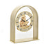Wm.Widdop Gold Arch Mantel Clock Skeleton Dial Roman