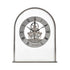 Wm.Widdop Silver Arch Mantel Clock Skeleton Dial Roman