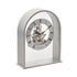 Wm.Widdop Silver Arch Mantel Clock Skeleton Dial Roman