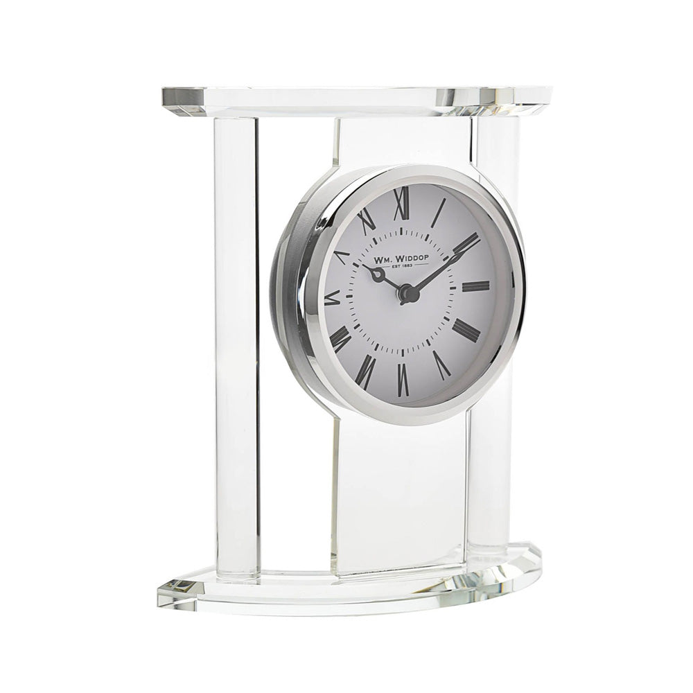 Wm.Widdop Glass Mantel Clock