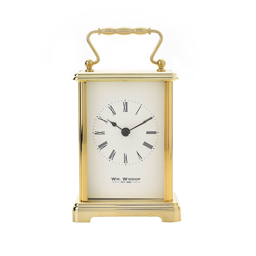 Wm.Widdop Carriage Clock - White dial