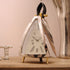 Libra Isosceles Curved Front Mantel Clock Leather Handle