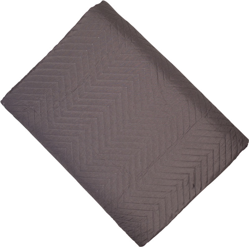 Malini Geometric Plain Slate Quilt 200 x 230 - Ian's Interiors